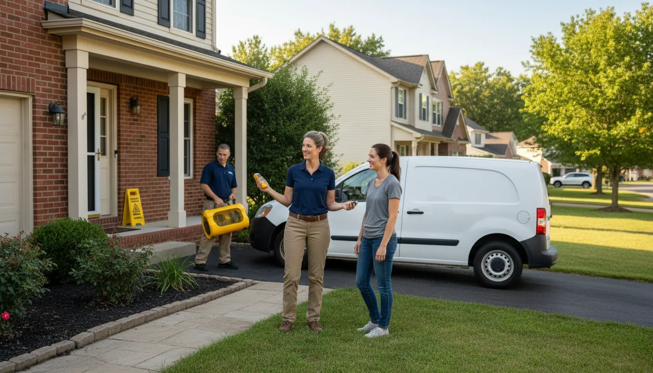 Residential water damage restoration in Clearwater, NE